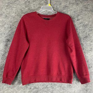 21 Men Sweatshirt Large Men's Pullover Red Cotton Blend Adults L